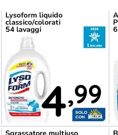 Lysoform liquido classico/colorati
