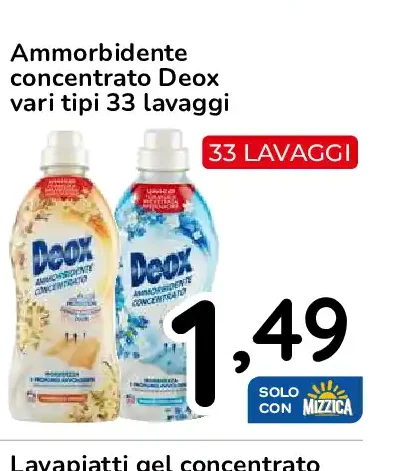 Ammorbidente concentrato Deox