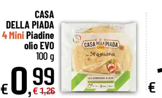 Mini piadine olio EVO