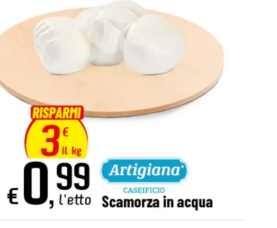 Scamorza in acqua
