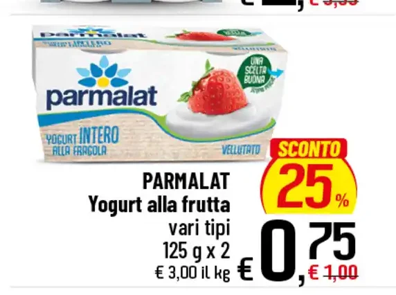 Yogurt alla frutta vari tipi