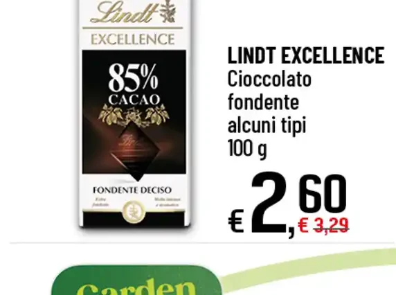 Cioccolato fondente alcuni tipi