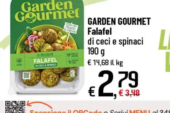 Falafel di ceci e spinaci