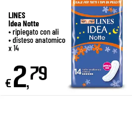 Assorbenti Lines Idea Notte