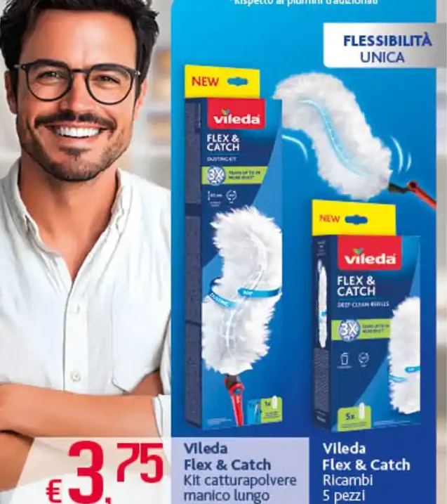 Flex & Catch kit catturapolvere manico lungo