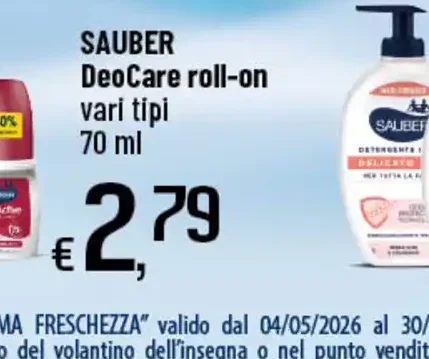 DeoCare roll-on vari tipi