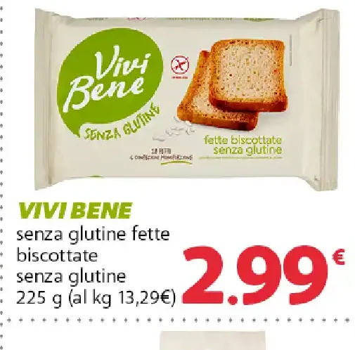 Fette biscottate senza glutine