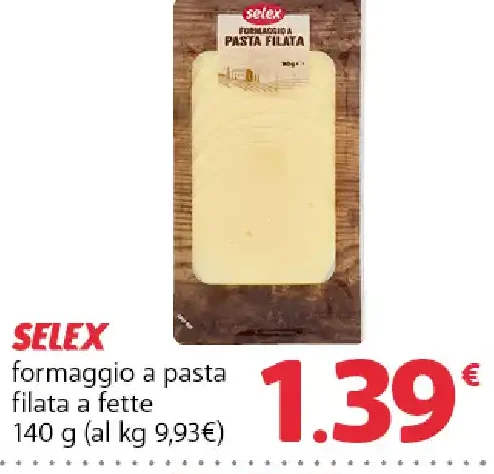 Formaggio a pasta filata a fette