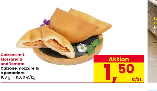 Calzone mozzarella e pomodoro
