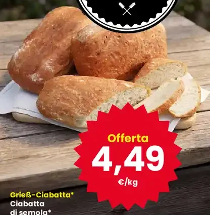Ciabatta di semola