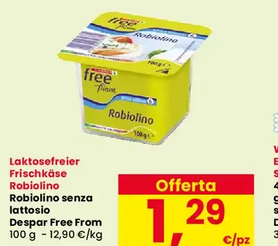 Robiolina senza lattosio