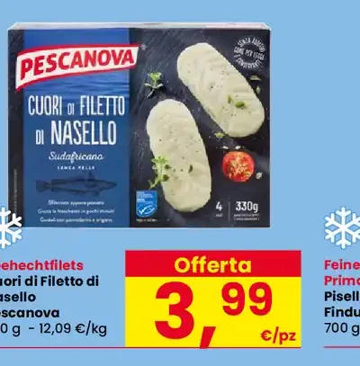 Cuori di filetto di nasello