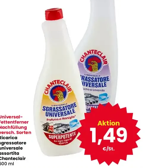 Sgrassatore universale assortito Chanteclair
