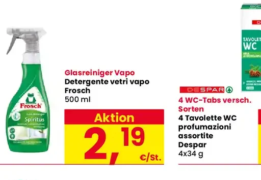 Detergente vetri vapo Frosch