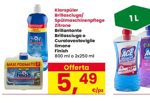 Brillantante lavastoviglie Finish