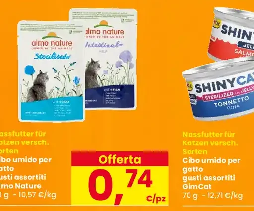 Cibo umido per gatto assortito Almo Nature