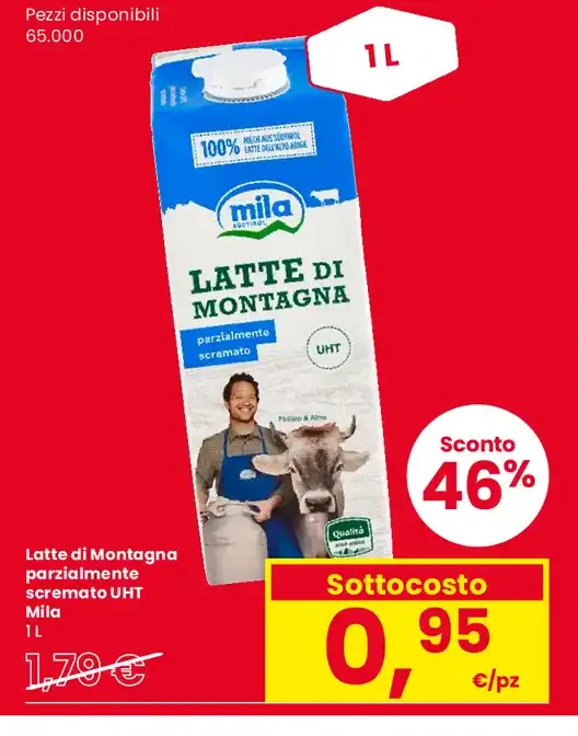 Latte parzialmente scremato UHT