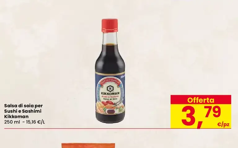 Salsa di soia per sushi e sashimi