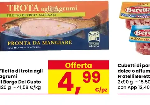 Filetto di trota agli agrumi