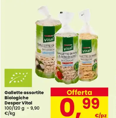 Gallette assortite biologiche Despar Vital