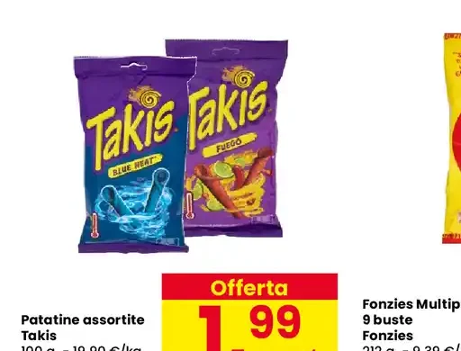 Patatine Takis assortite