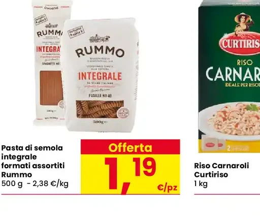 Pasta di semola integrale