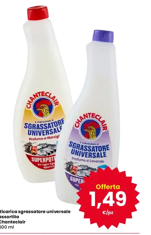 Ricarica sgrassatore universale Chanteclair