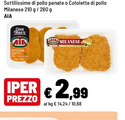 Sottilissime di pollo panate