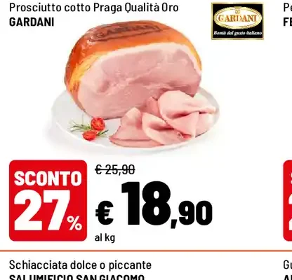 Prosciutto cotto Praga Qualità Oro