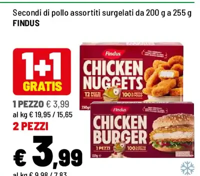 Secondi di pollo surgelati