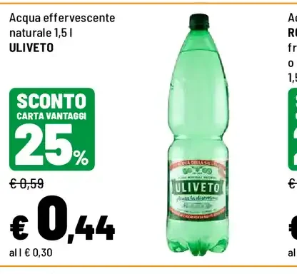 Acqua effervescente naturale