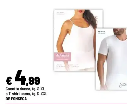 Canotta donna o T-shirt uomo