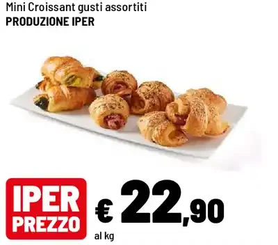 Mini croissant gusti assortiti