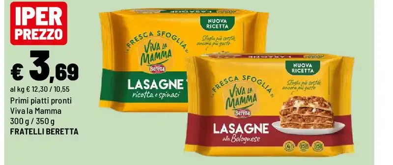 Primi piatti pronti Viva la Mamma