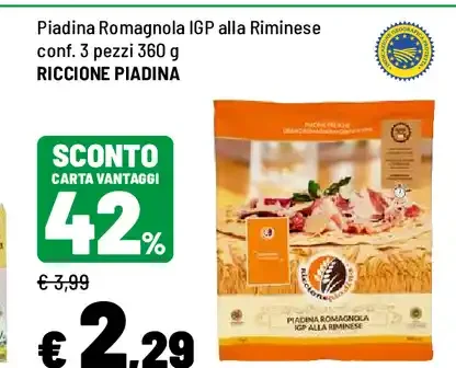 Piadina Romagnola IGP alla Riminese