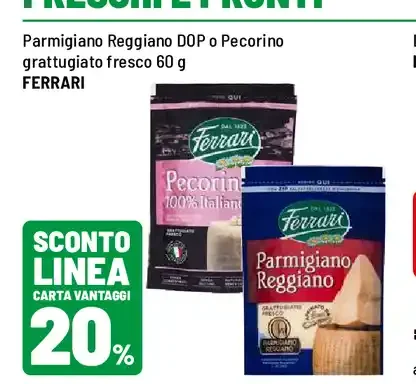 Parmigiano Reggiano DOP o Pecorino grattugiato