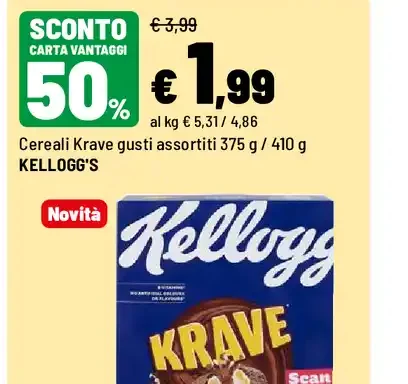 Cereali Krave gusti assortiti
