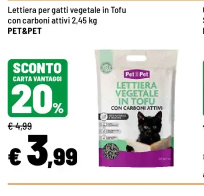 Lettiera vegetale in Tofu