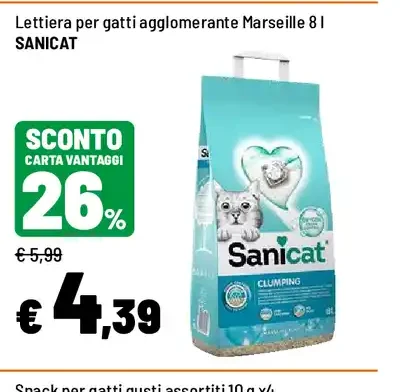 Lettiera per gatti agglomerante Marseille