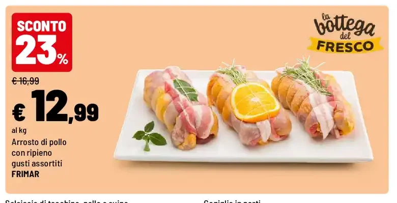 Arrosto di pollo con ripieno