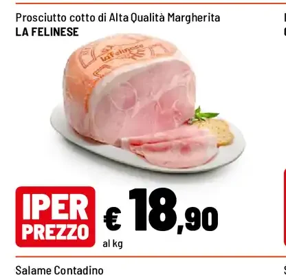 Prosciutto cotto di Alta Qualità Margherita