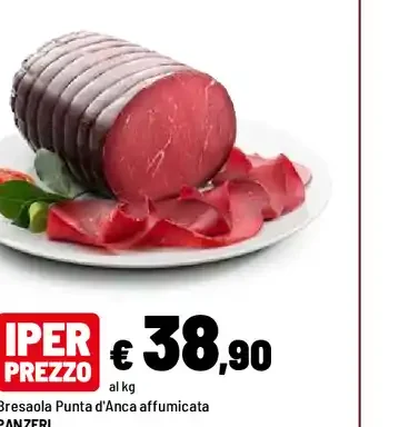Bresaola Punta D’anca affumicata