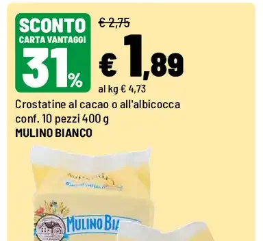Crost atine al cacao o all’albicocca