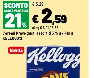 Cereali Krave gusti assortiti