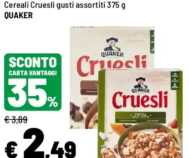 Cereali Cruesli gusti assortiti
