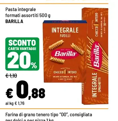 Pasta integrale formati assortiti