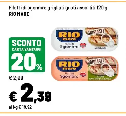Filetti di sgombro grigliati