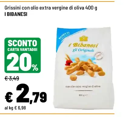 Grissini con olio extra vergine di oliva
