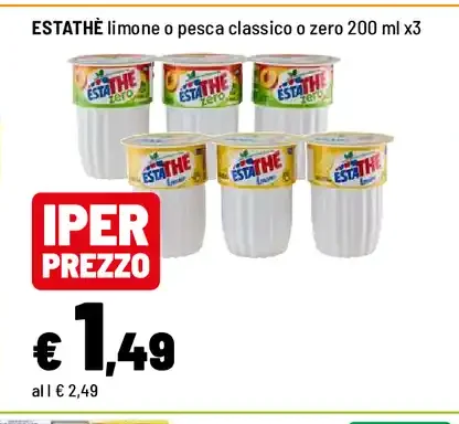 Estathé limone o pesca