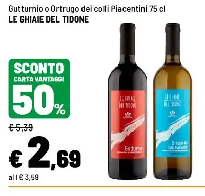 Gutturnio o Ortrugo dei colli Piacentini